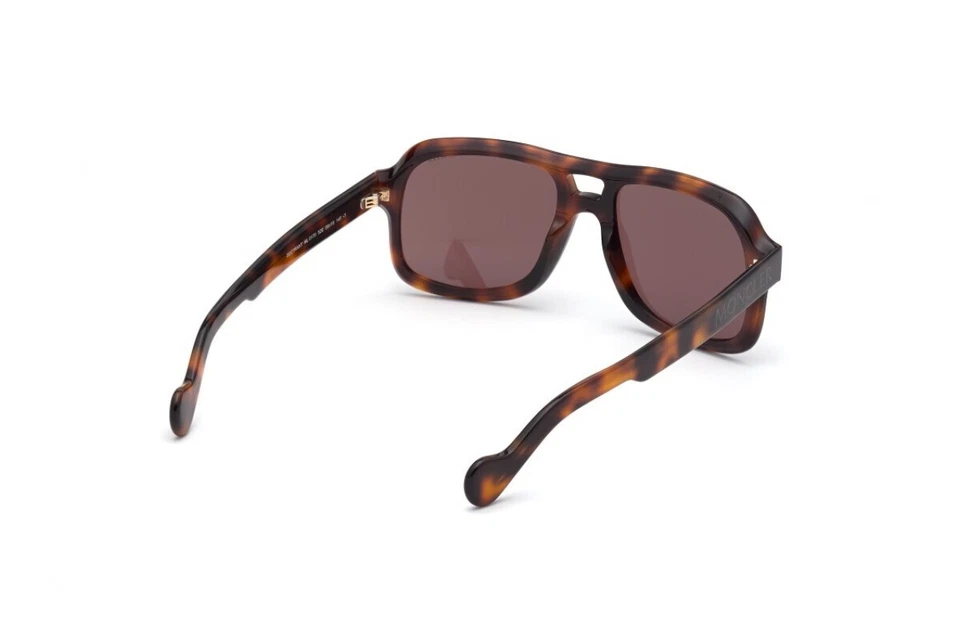 Moncler Sectrant ML 0170 52E 棕色飞行员塑料太阳镜框 59-16-145 — 第 3/3 张图片