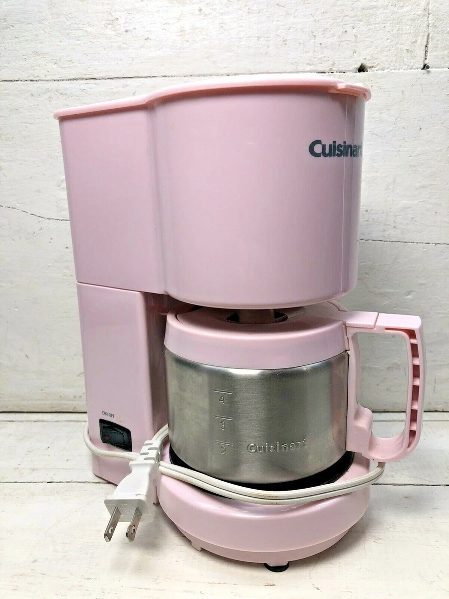 Cuisinart Coffee Maker Pot Pink 4-Cup Breast Cancer Awareness DCC-450,  Tested