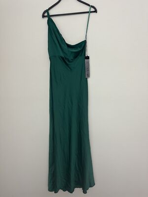 New IEENA For Mac Duggal Green One Shoulder Cowl Neck Maxi Dress 55385 Size 6 | eBay New IEENA For Mac Duggal Green One Shoulder Cowl Neck Maxi Dress 55385 Size 6 | eBay