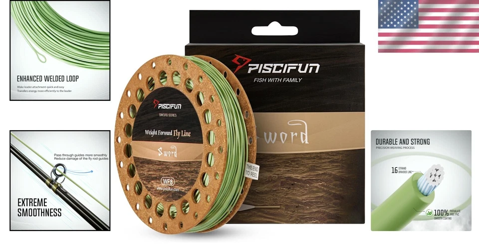 Eco-Friendly Weight Forward Floating Fly Fishing Line - Multi-Weight Options - Image 2 of 4