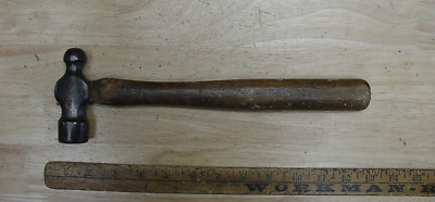 Vintage Unbranded Ball Peen Hammer,1lb.0.4 oz,4-3/16''Head,Blacksmith,VGC,L@@K!