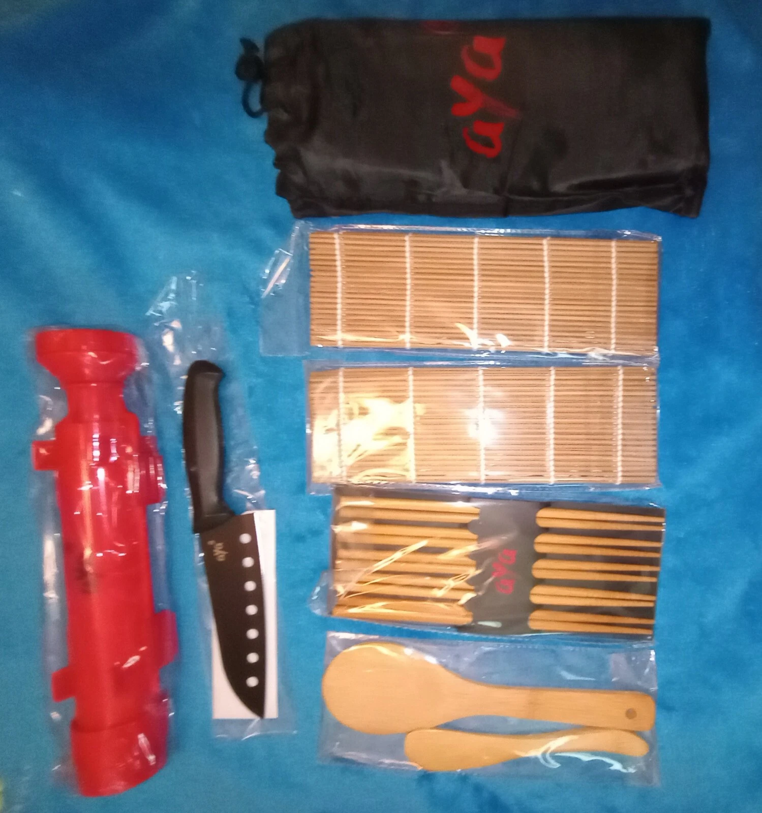 New aya Sushi Kit, Bamboo Rolling Mats, The Bazooka Kit , brand new
Opens in a new window or tab