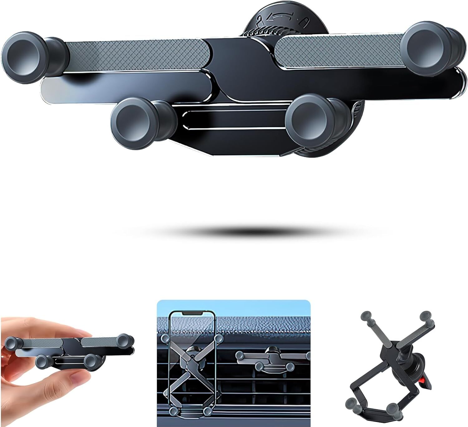 Car Vent Phone Mount Invisible Rotatable Air Vent Mount Car Phone Holder 360-image