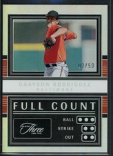 2023 Panini Three and Two Grayson Rodriguez Full Count  Holo Silver  /50