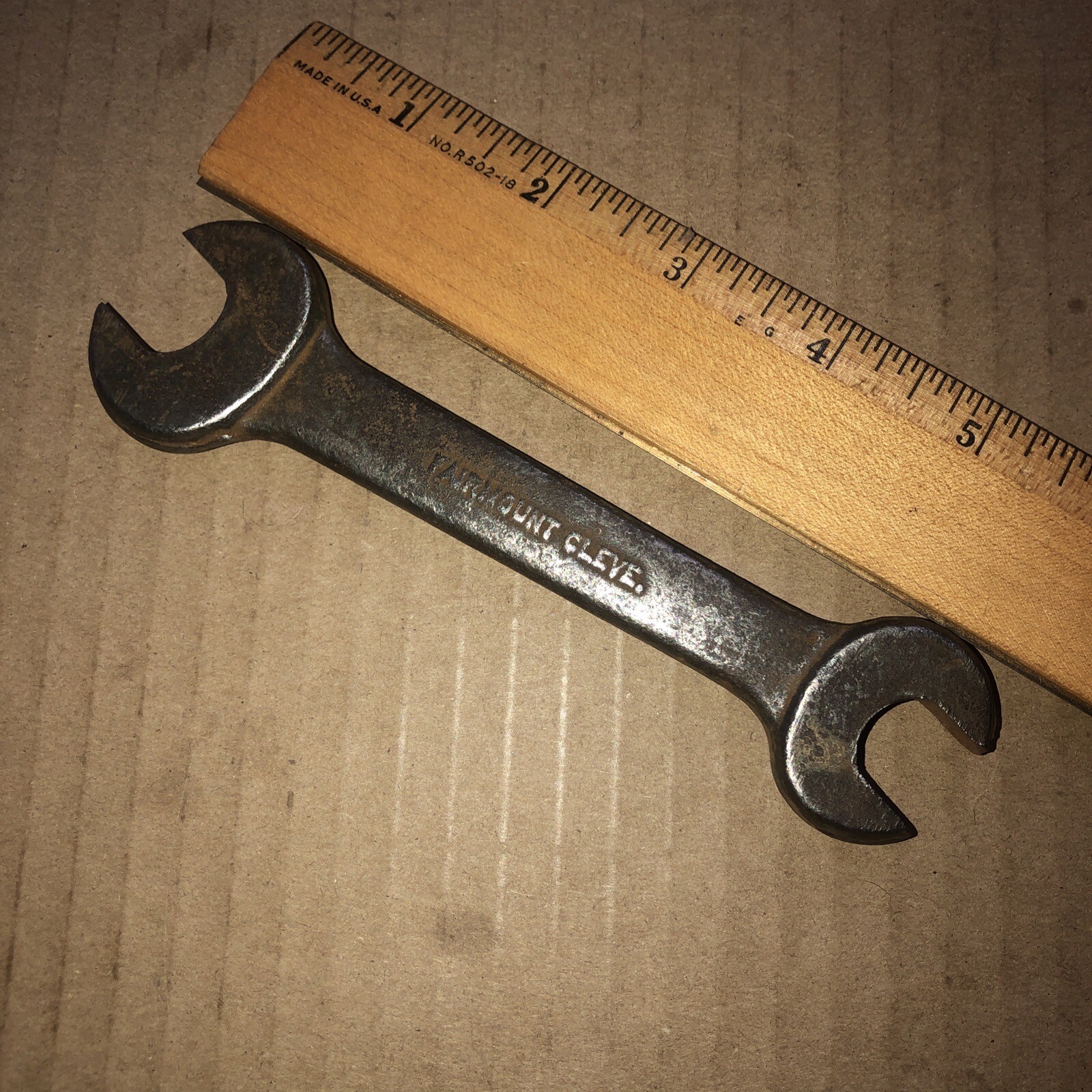 Vintage Fairmount Cleveland Tools Made in USA 5/8 X 9/16 Open End Short