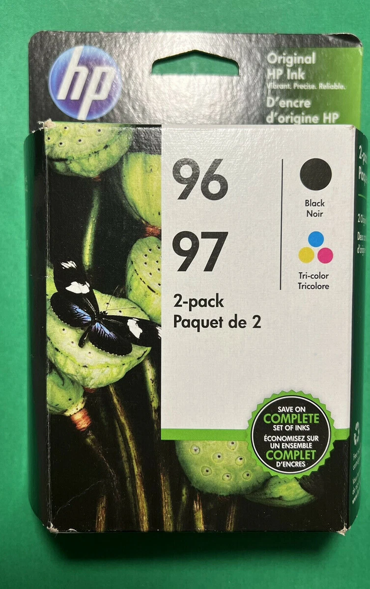 2 Pezzi Cartucce Compatibili HP 96 Nero E HP 97 Colore &ndash; Ricariche Per Deskjet 5740 E Designjet 5940xi