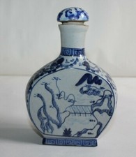 Flacon gourde en faïence