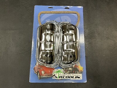 AirCooled Type 1 Aluminum Valve Covers Clip On Style W/ Hardware & Gasket  Stock