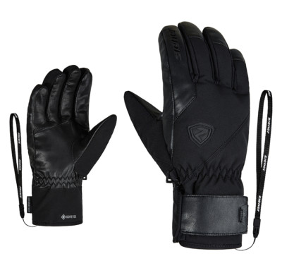 Herren Ziener Goretex GENiO GTX PR 9,0 Schwarz Black Ski Gloves PrimaLoft Mens