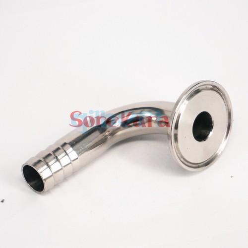 1.5" 2" Tri Clamp x 19-102mm Hose Barbed 304 Stainless Sanitary Elbow Fittings - Picture 10 of 50