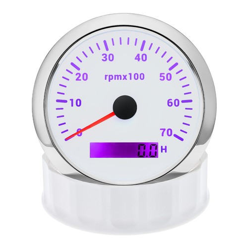 85mm Tacho Meter Tachometer 0-7000RPM Gauge for Marine Boat Car Truck ATV SUV - Picture 8 of 16