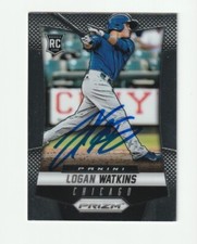 Logan Watkins Signed 2014 Panini Prizm Card #191 Auto Chicago Cubs Autograph COA