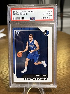 2018 PSA 10 Luka Doncic #268 Panini Hoops Base Rookie Card RC 