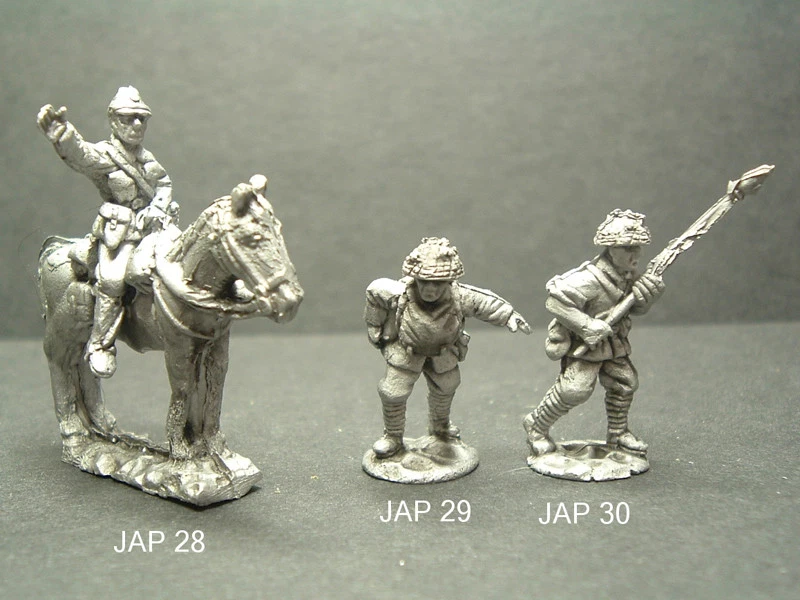 FRONTLINE WARGAMING Metal WWII Japanese Infantry Troops - 3 Variations 1/76 - 20mm Scale