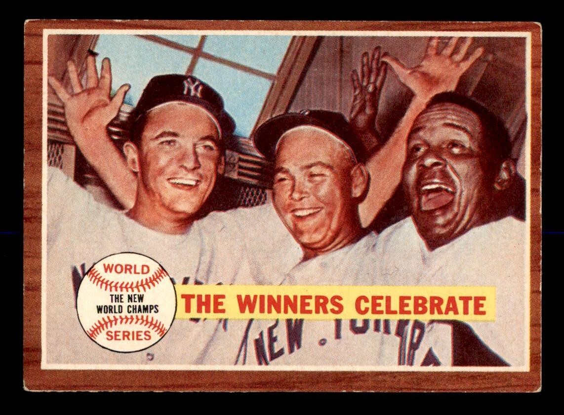 1962 Topps Baseball #237 The Winners Celebrate VG/EX | eBay