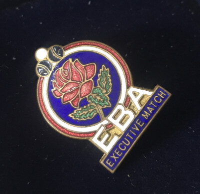 Vintage Miller Enamel Bowls Bowling Club Association Badge Pin E.B.A Executive