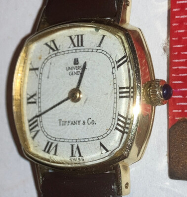 Vintage Universal Genève Tiffany Co Mechanical 14k Gold Ladies