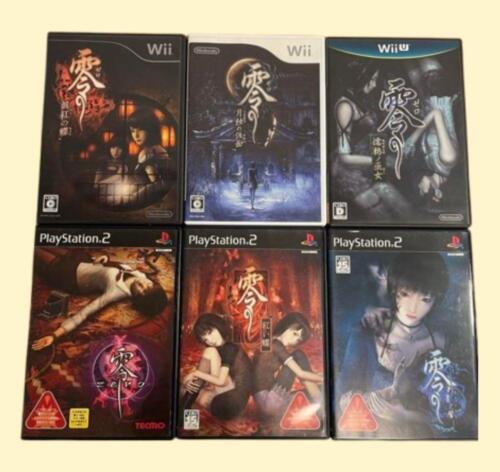 Fatal Frame Zero 1 2 3 Mask Crimson Maiden set Lot 6 PS2 Wii WiiU Japan Ver.