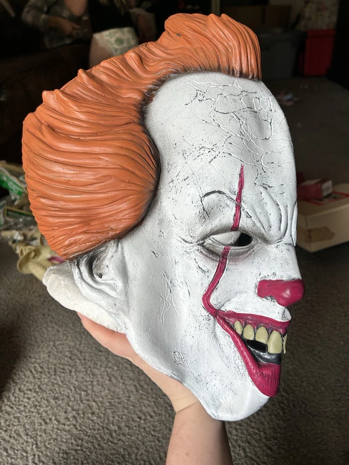 Máscara Pennywise It Película Payaso de Terror Adulto Hombre 3/4 para Disfraz de Halloween Foto 3 de 4