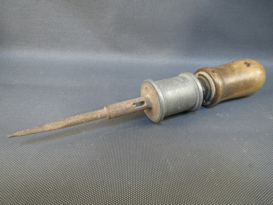 Ancien outil perceuse à main vilebrequin drille french antique tool drill - Photo 4/4