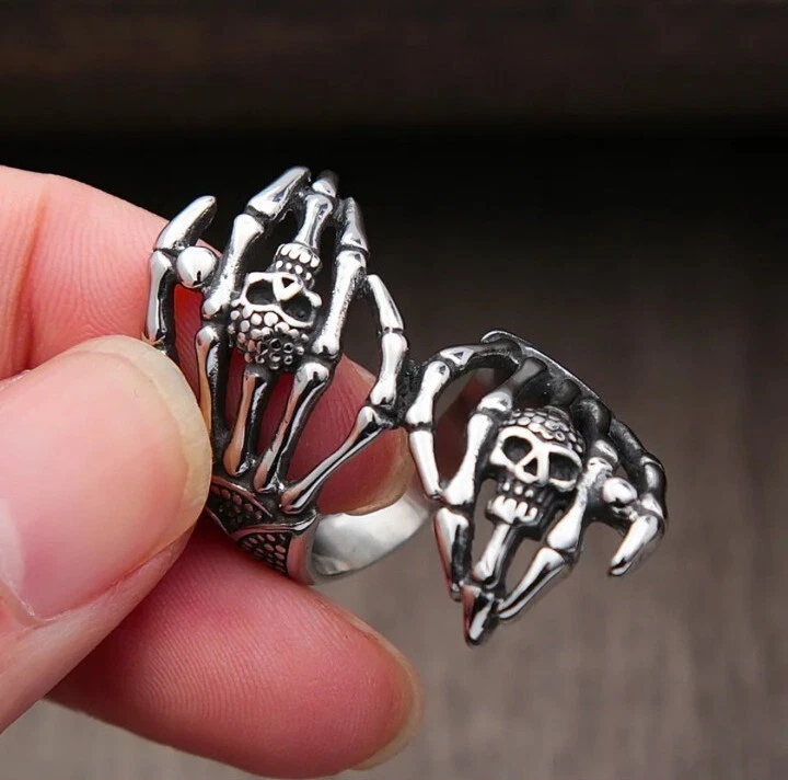 Buy Anatomical Skeleton Hand Ring Online in India - Etsy