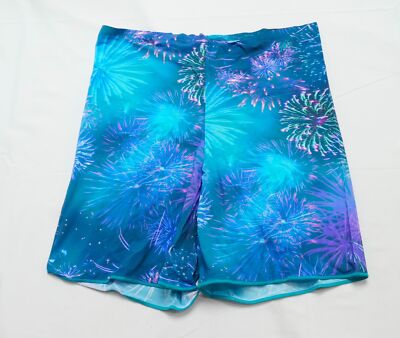 Yitty Women's Smoothed Reality High Waist Short LL7 Peacock Firecracker Size XL