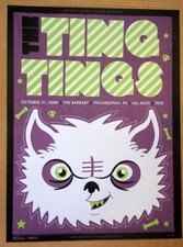 THE TING TINGS - PHILADELPHIA - MYSPACE SECRET SHOW CONCERT POSTER - 2010