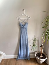 Light Blue Prom Dress With Sparkles