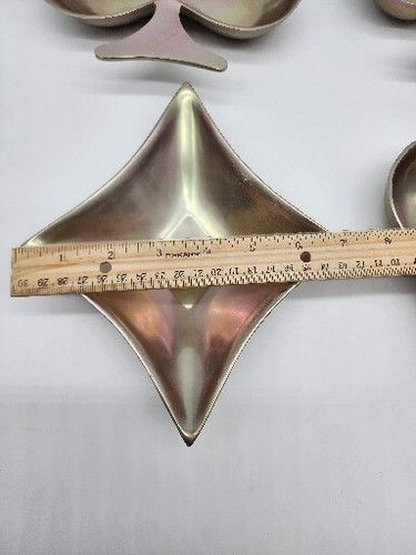 ciotole caramelle noce metallo argento mazzo di tute di carte società argento internazionale - Foto 9 di 12