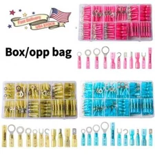 100-480PCS Heat Shrink Wire Connector Electrical Terminals Kit Waterproof Marine