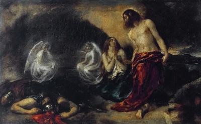 ''Christ Appearing to Mary Magdalene after the Res ''Canvas Wall Art Picture Print