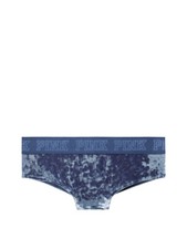 Victoria's Secret PINK Logo Velvet Cheekster Panty Ink Blue