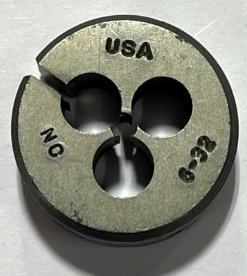 Triumph Twist 6-32NC Adjustable Round Split Die 1'' Outside Diameter USA Made