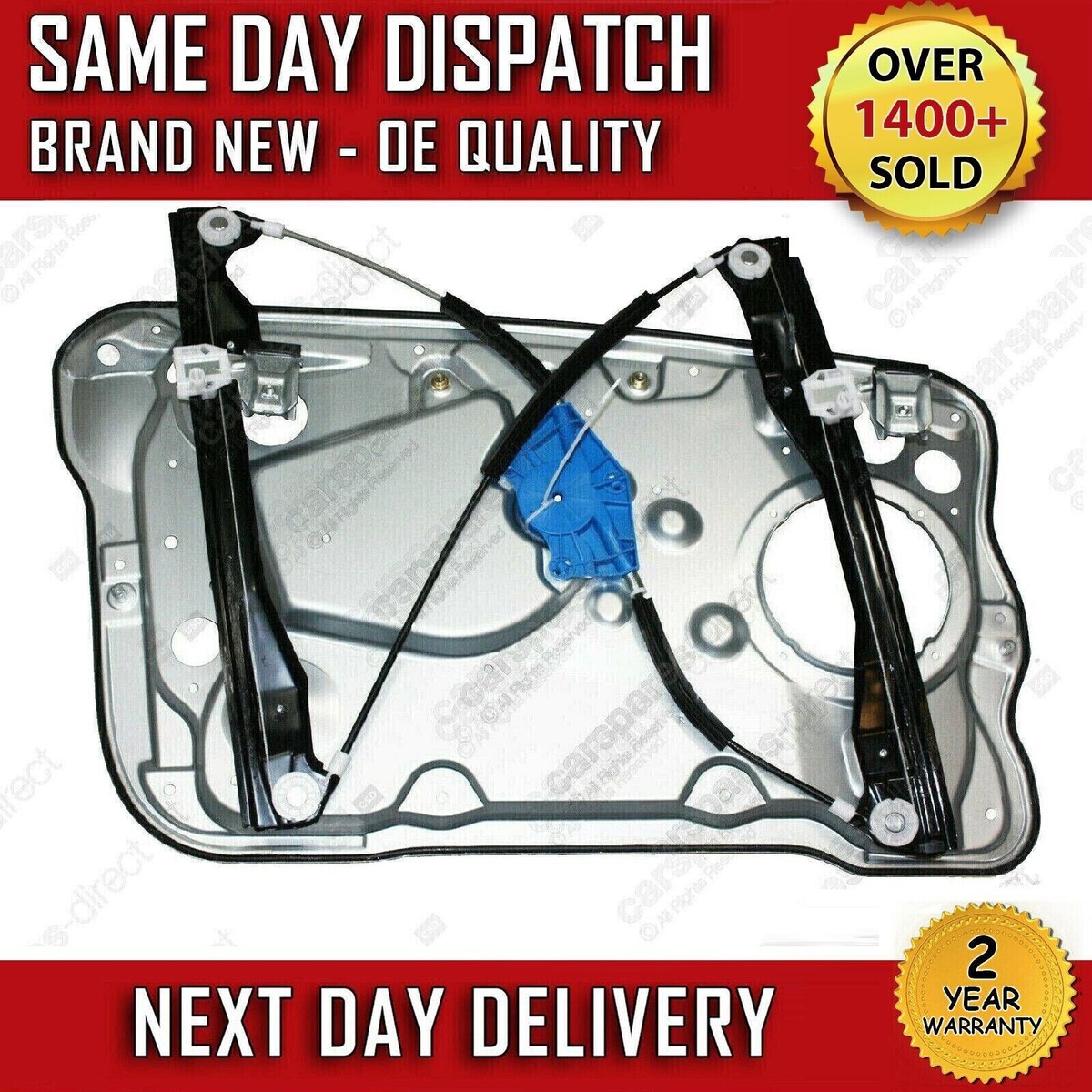 SKODA FABIA MK1 6Y FRONT RIGHT WINDOW REGULATOR ELECTRIC DRIVERS  