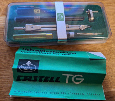 1 Faber Castell TG Zirkel TG kombination 74800 mit 2x Tuschefüller fast Neu 2 Tu