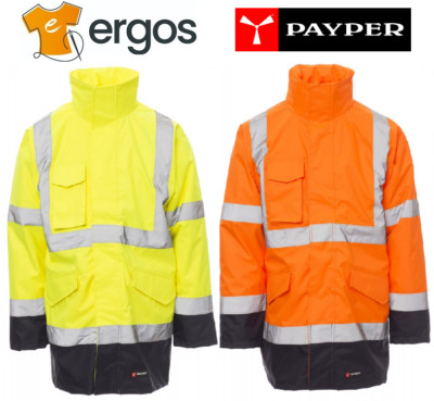 Payper DOCKYARD Jacke Parka 4 in 1 Winter High Visibility Gepolsterte Taschen