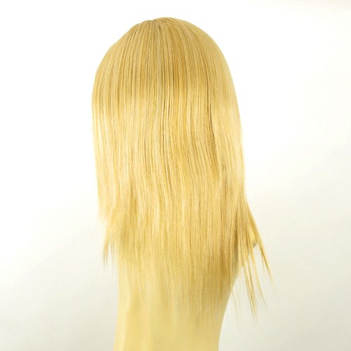 Parrucca donna semi lunga biondo chiaro dorato LAURY LG26 - Picture 4 of 8