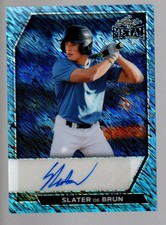 2026 Leaf Metal Base Autograph Shimmer Platinum #BA-SB Slater de Brun 5/8