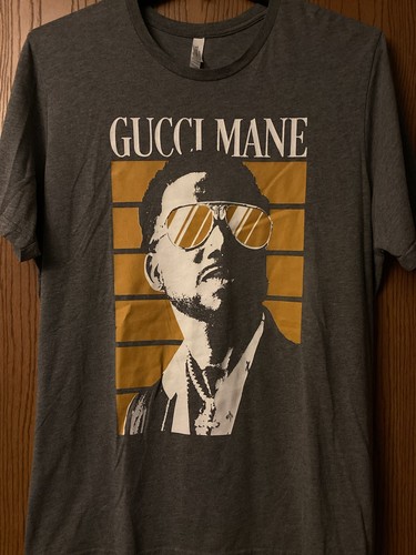 Gucci Mane - Gray Shirt - Polyester Blend - 2XL - Canvas