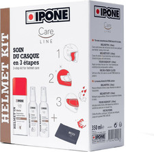 Entretien Casque Moto IPONE Kit Nettoyant Lingette Anti-Pluie Déperlant
