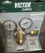 Victor 0781-9135 Gas Regulator, Nitrogen, Single Stage, 0.965"-14 Inlet, 1/4 In