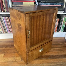 Japanese Antique Solid Wood Small Drawer Tansu Cabinet Storage Box Tea VTG 21” H