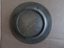 LENTE E CERCHIO VETRO LUCE INTERNI AUTO D'EPOCA CLASSE DIA 4 POLLICI ROTTO