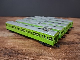 Kato N Gauge Green coaches POWERED 5 piece set Train