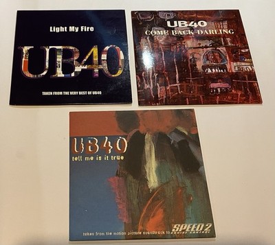 UB40 - Light my fire,  Come  back darling,  Tell me is it true - lot 3 cd promo