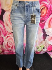 Nwt Flamingals Light Wash Womens Jeans Size Medium 68901 Inseam 31