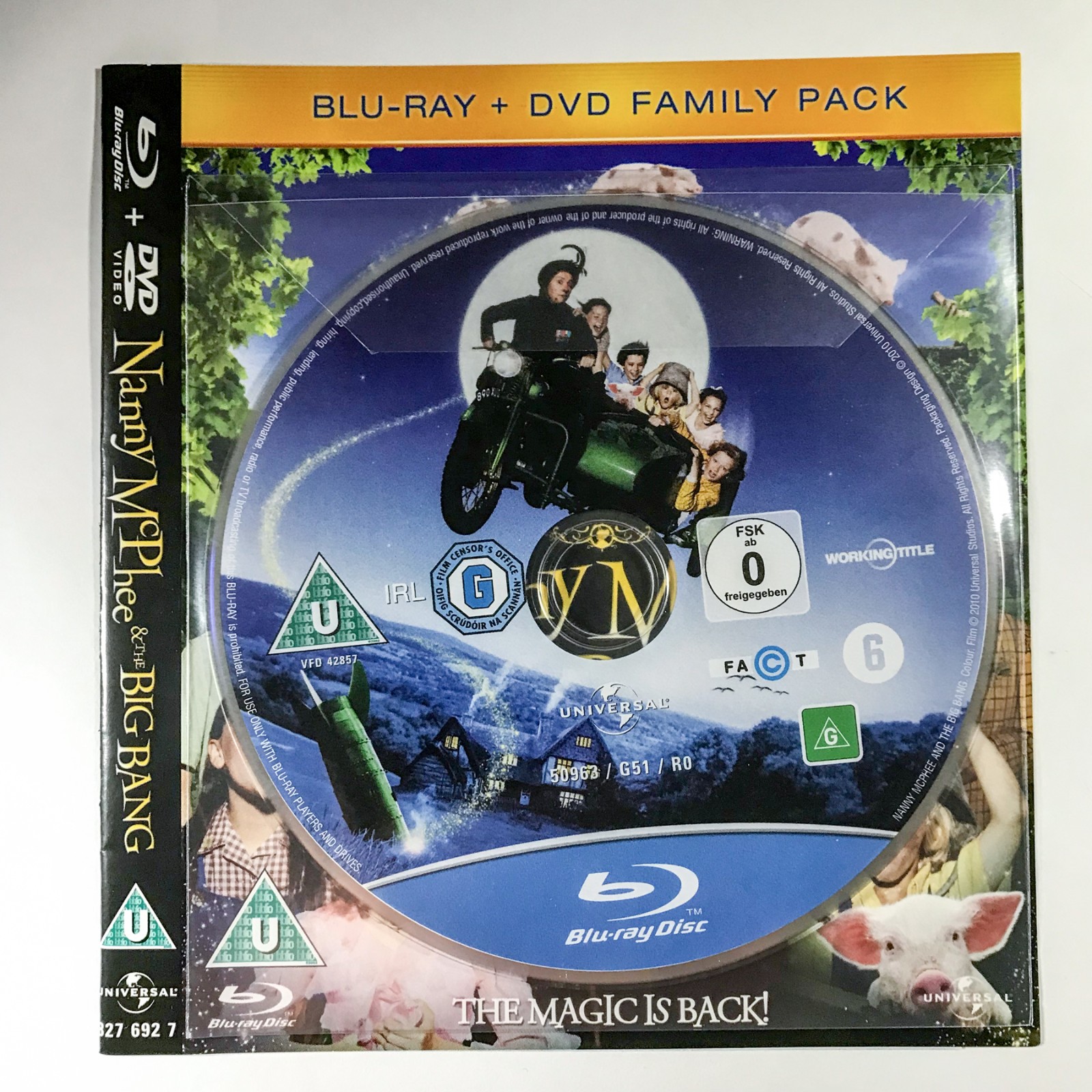 Nanny McPhee And The Big Bang (2010) Emma Thompson [BLU-RAY] FREEPOST *NO CASE