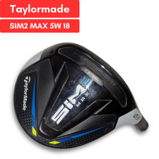 TaylorMade SIM2 MAX 5W 18 Fairway Wood Right Hand USED D2508