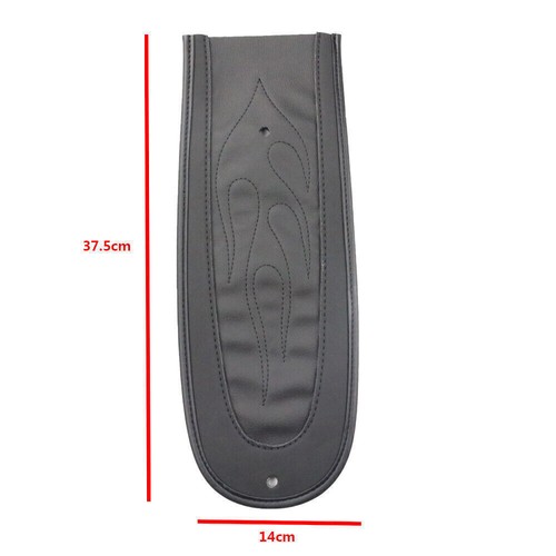 Flame Stitch Rear Fender Plain Bib Skin Solo Seat Cover For Harley Dyna 2006-17 - Picture 3 of 10