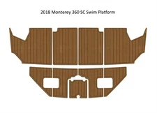 2018 Monterey 360 SC Swim Platform Step Pad Boat EVA Foam Faux Teak Deck Floor